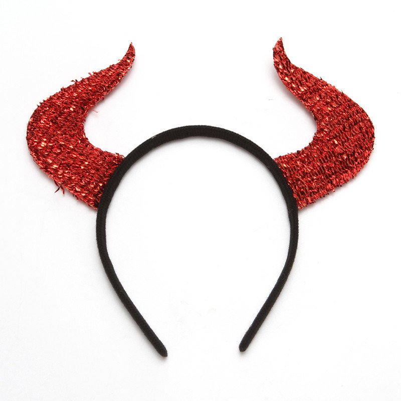 Trick or Treat Party Halloween Cosplay Costume Prop Accessory Headpiece Red Devil Headband Horn Trident headbands headbands