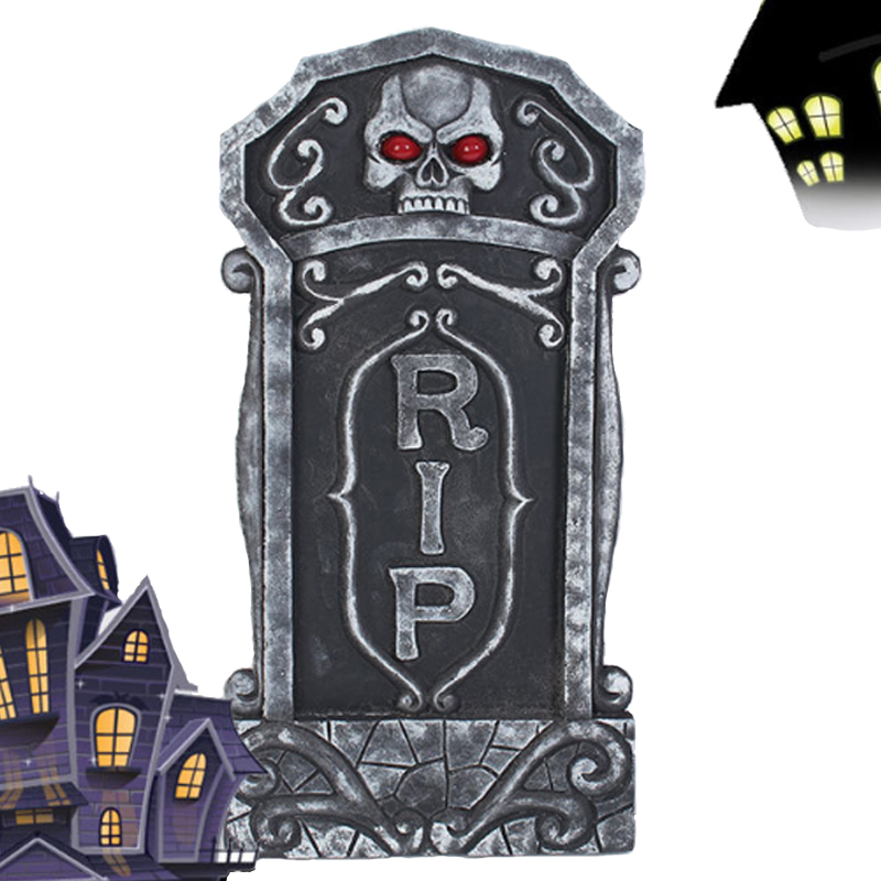 Halloween props bar KTV ghost house 3D foam acoustic luminescence simulation tombstone decoration