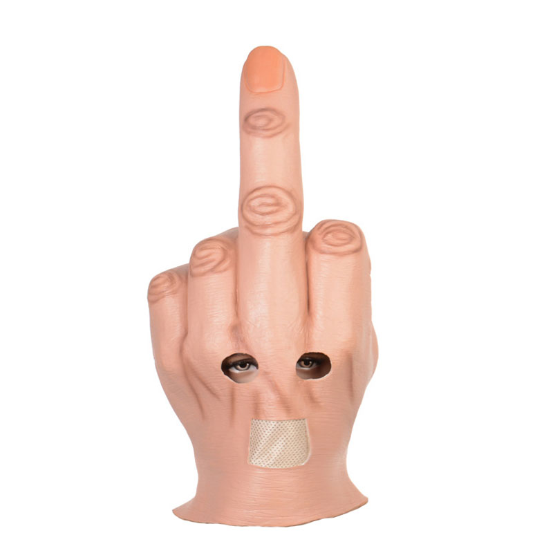 Wholesale High quality Creative middle fingers Halloween Mask decoration Party supplies