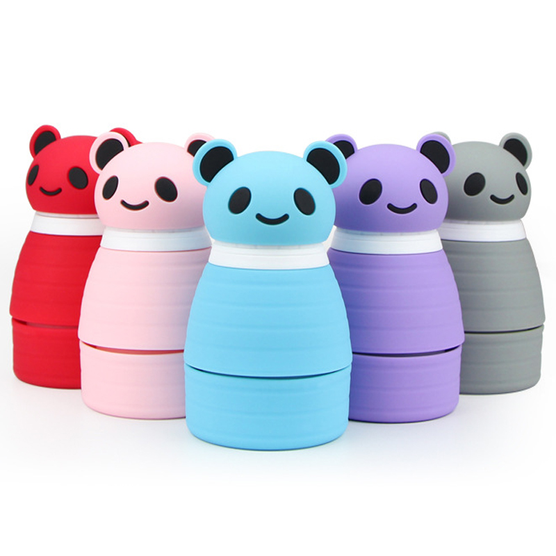 HOT Sale Portable Cute Travel Silicone Cup Foldable Collapsible Coffee Cup