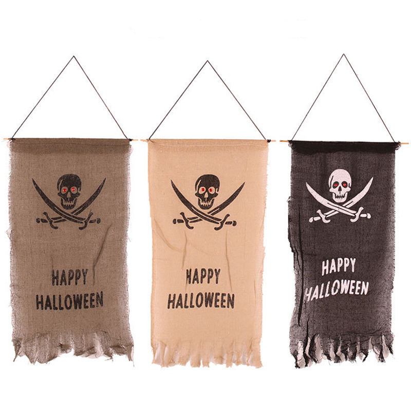 New Arrival Double Sided Outdoor Holidays Decorative Lawn Yard Flags Halloween Garden Flag Banner