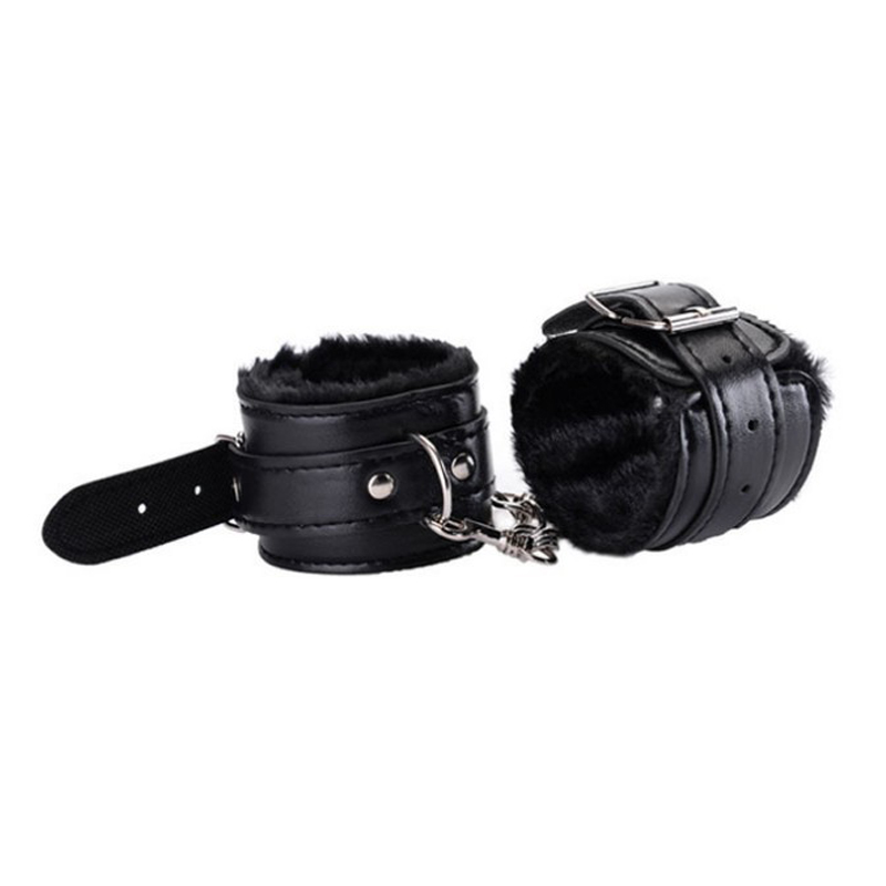 Pu Leather Restraint Sexy Handcuffs With Fur Sex Male Sex Bondage Noverty Fetish Bdsm Games Of Desire Furry Handcuffs