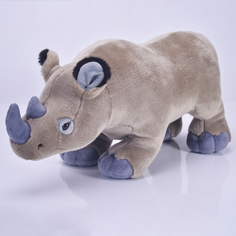 Wild animal rhinoceros plush toy stuffed animals soft toy