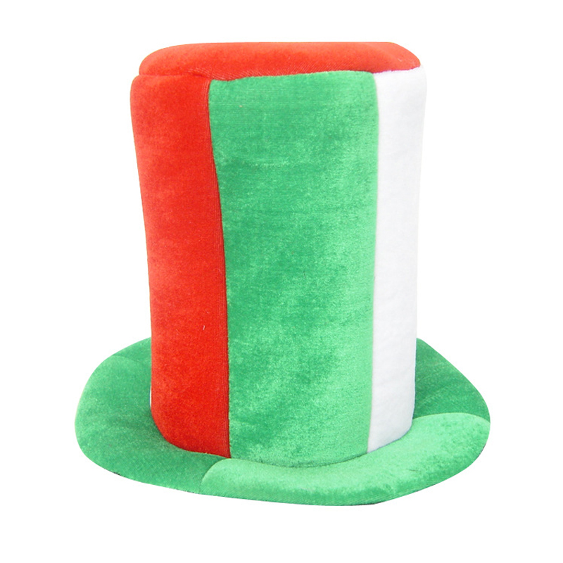 Saint Patrick Costume Leprechaun Top Hat Beard Accessory Party Cosplay Cap Green Party Irish Hats ST Patrick's Day