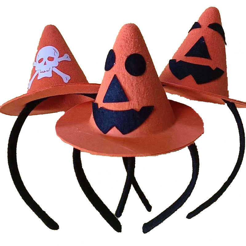 Factory Direct Sell Halloween Cute Hair Band Pumpkin Bat Hat Party Dress Up For Adult Children