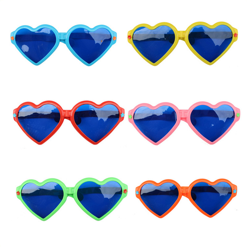 2021 New Design Kids Glasses Special Lenses Peach Heart Effect Diffraction Boys And Girls glasses Heart Shape Gunglasses