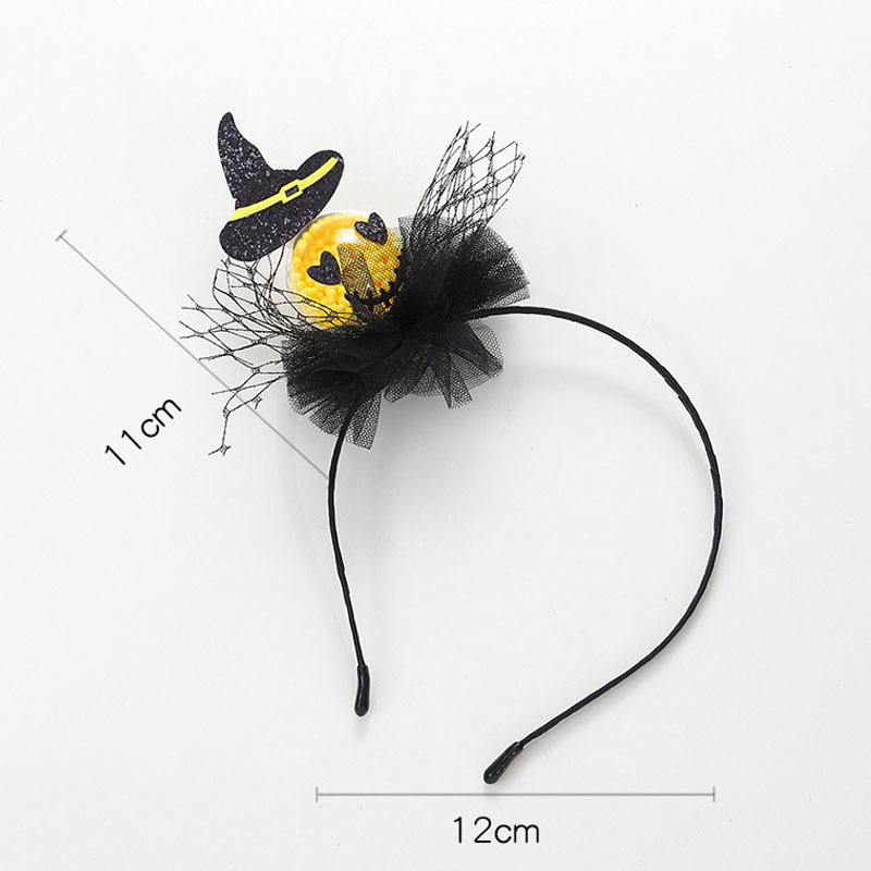 2023 Novelty Factory Small Mini Witch Hat With Mesh Headband Halloween Party Accessories