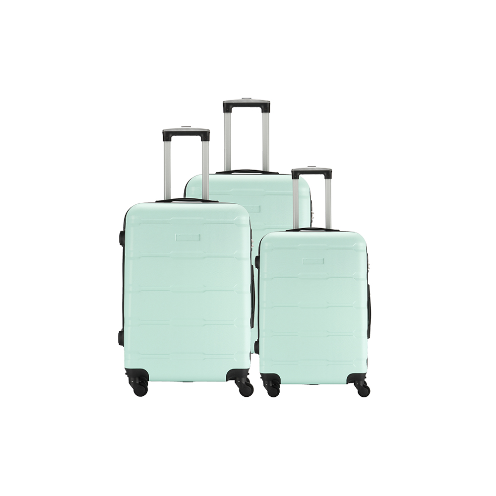 Fashionable good feedbacks cabin portable colorful ABS best price Luggage set trolley case