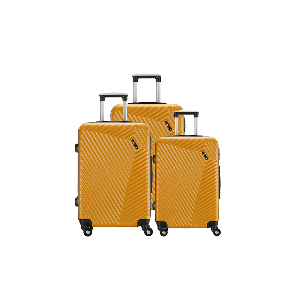 Wholesale Abs 360 Degree Carry On 4 Trolley Travel Suitcase Sets Hard Shell Luggage Trolley Bag Sets