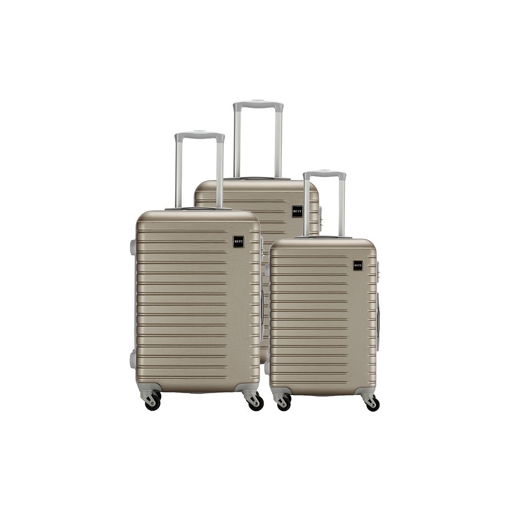 Customized ABS hard 3 pieces New Mold Trolley Case hard shell Cabin travel suitcase luggage set trolley Bag
