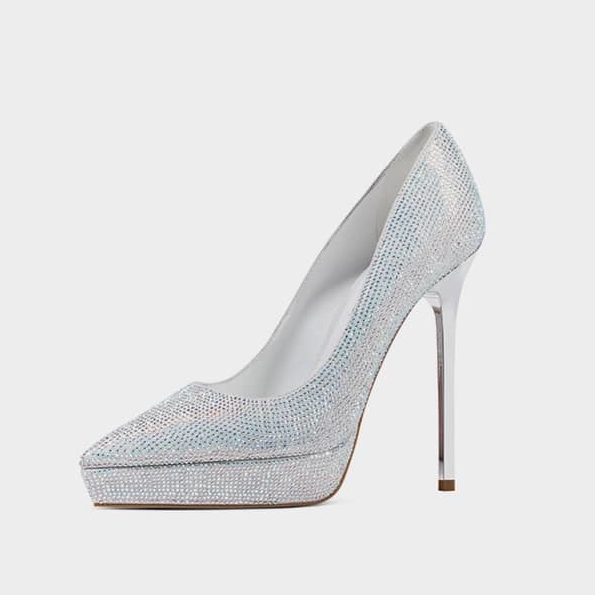 2022 spring and summer  high heels wedding shoes new high heels with waterproof platform thin heel women&#8217;s shoes