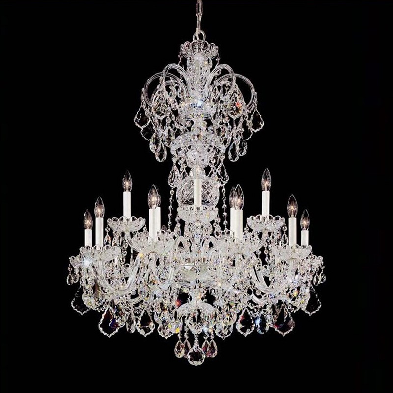 15 Lights Bohemia Crystal Chandelier for Wedding Banquet Hall