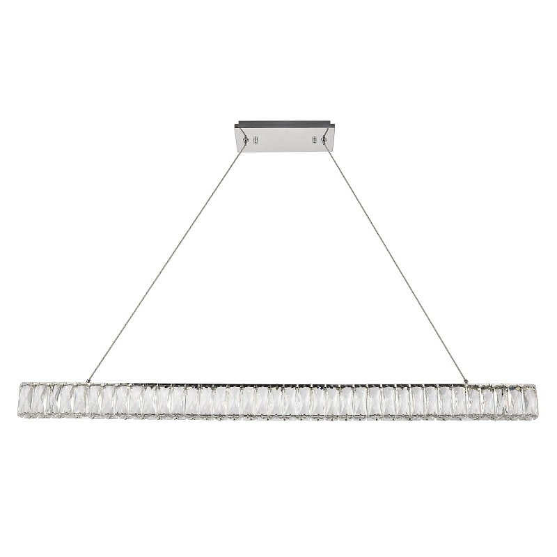 121cm Long Rectangle Monroe LED Crystal Pendant