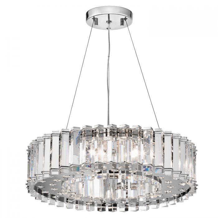 44cm Round Crystal Sky Suspension