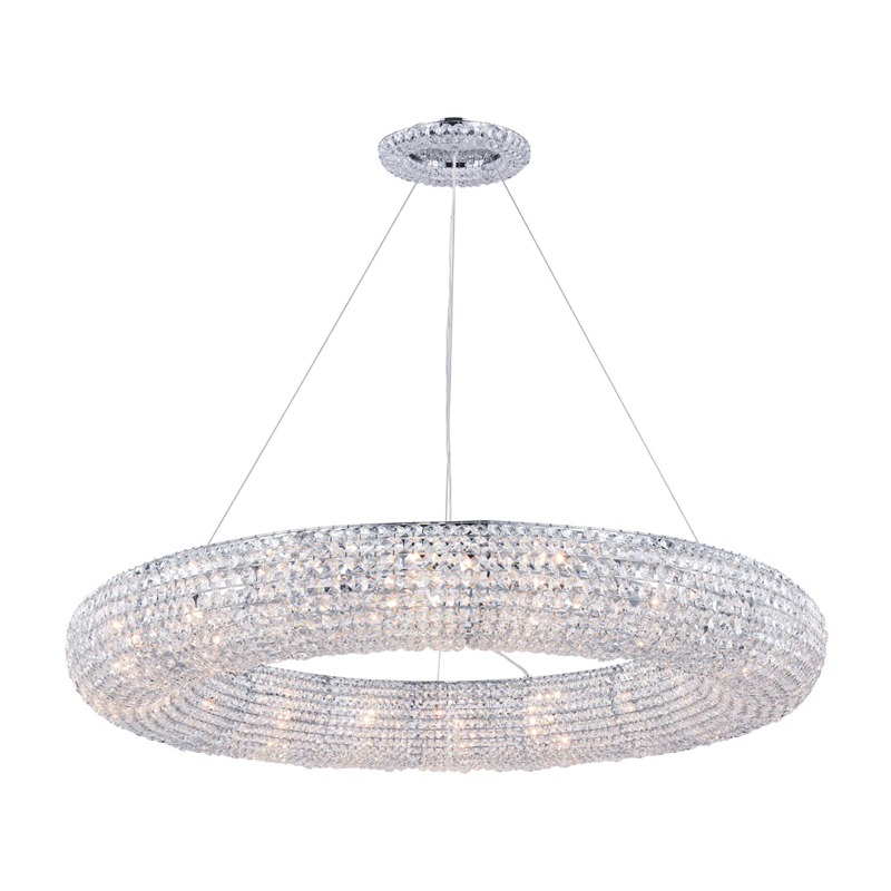 104cm Wide Halo Octagon Crystal Chandelier