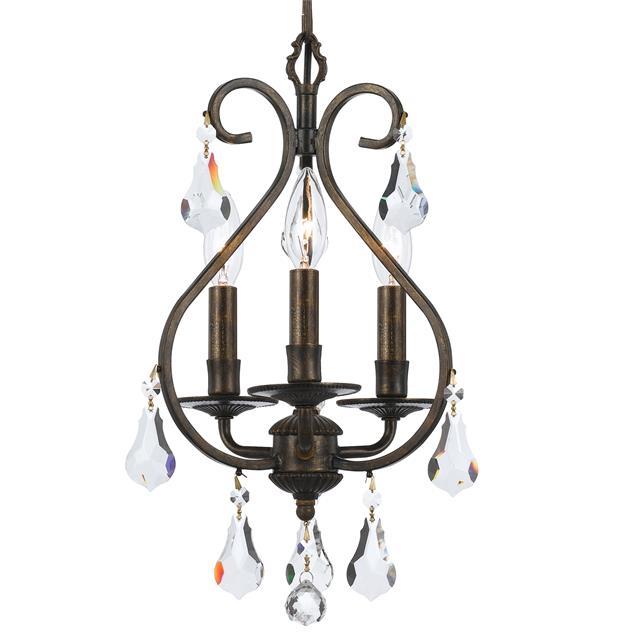 3 Lights Maison Bronze Chandelier