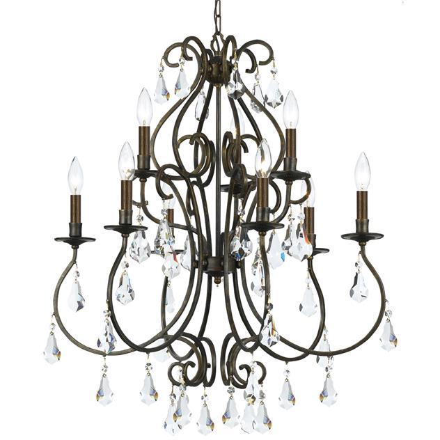 9 Lights Maison Bronze Chandelier