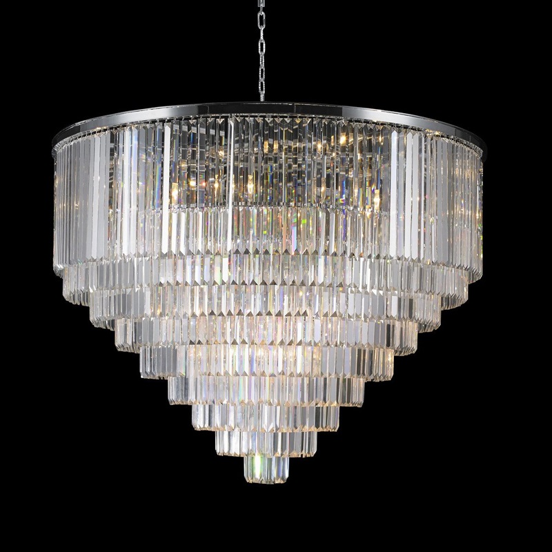  130cm Wide Nine Tiers Odeon Crystal Chandelier