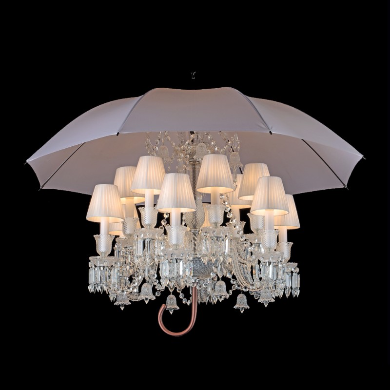 12 Lights Baccarat Crystal Lighting with Umbrella