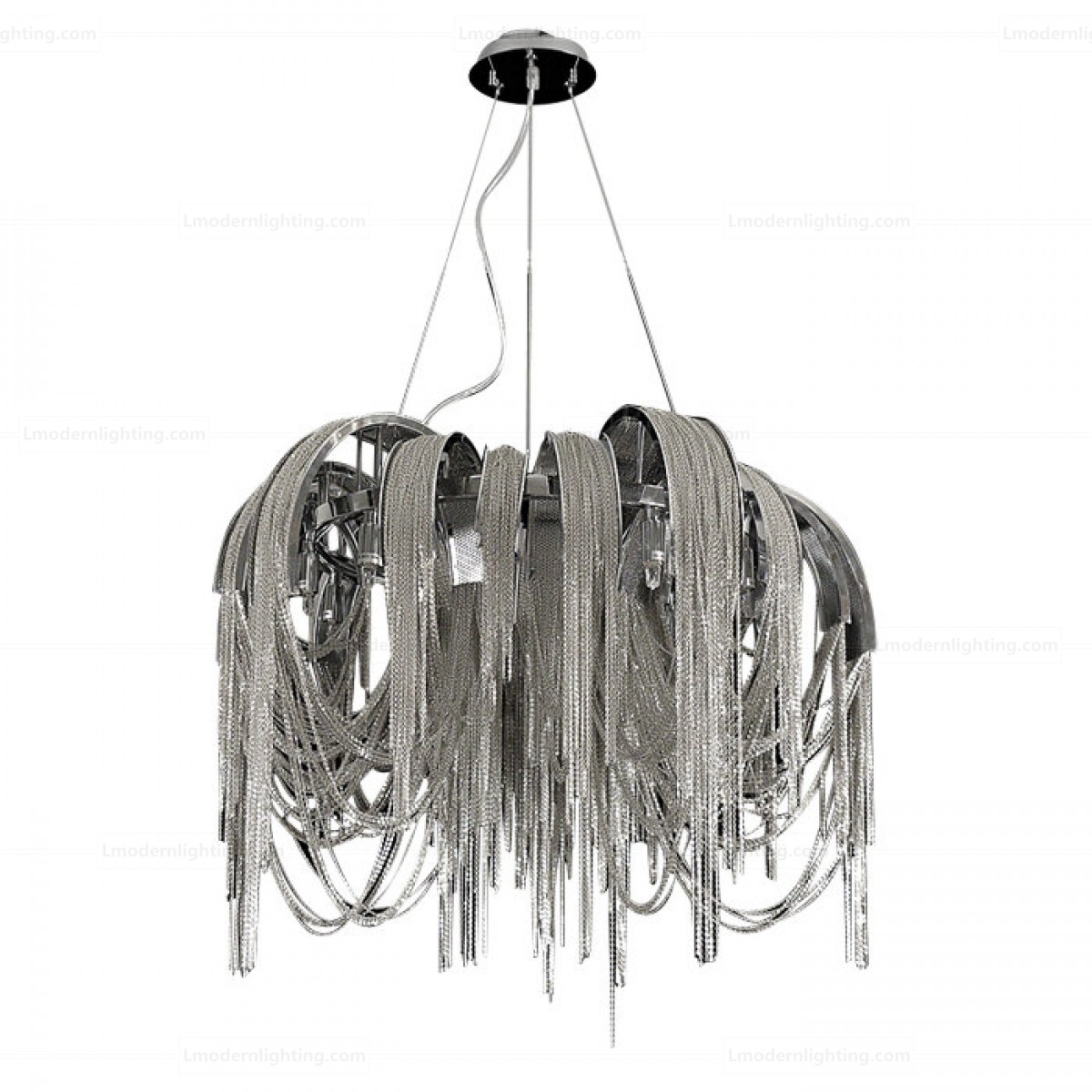 Stream Aluminum Chain Volver Circular Chandelier