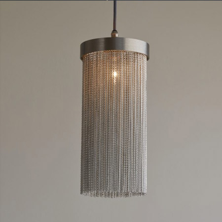 French Aluminum Chain Tassel Pendant Lamp