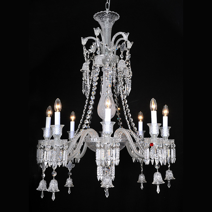 8 Lights Baccarat Crystal Lamp