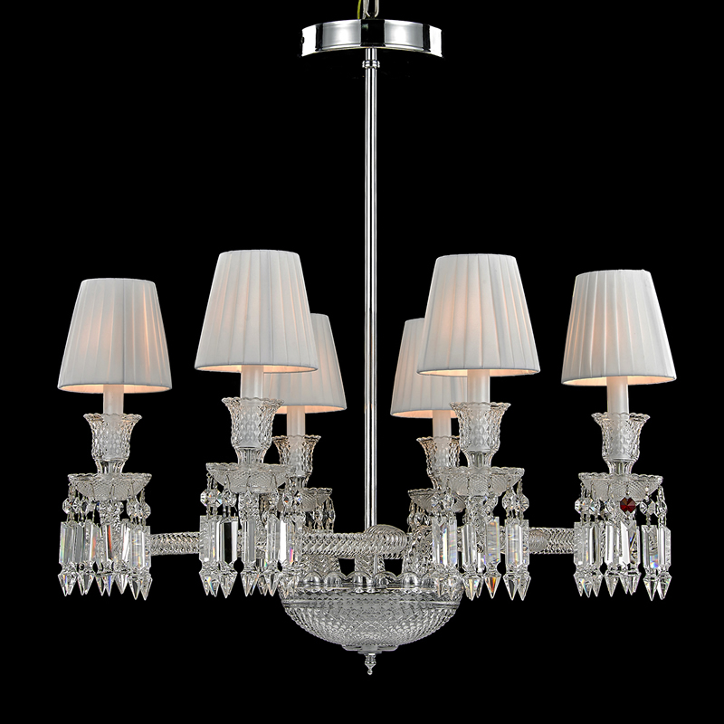 One Layer 6 Lights Baccarat Crystal Lamp