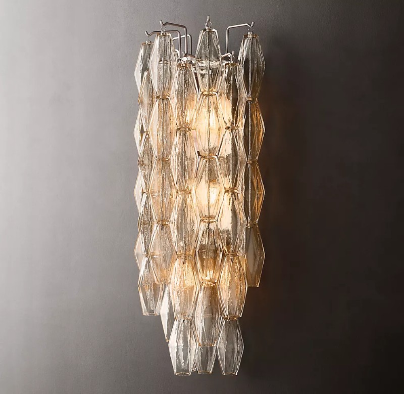 12‘’ CHIARA CLEAR GLASS GRAND WALL LAMP