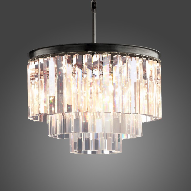 20'' Clear Odeon Crystal Chandelier