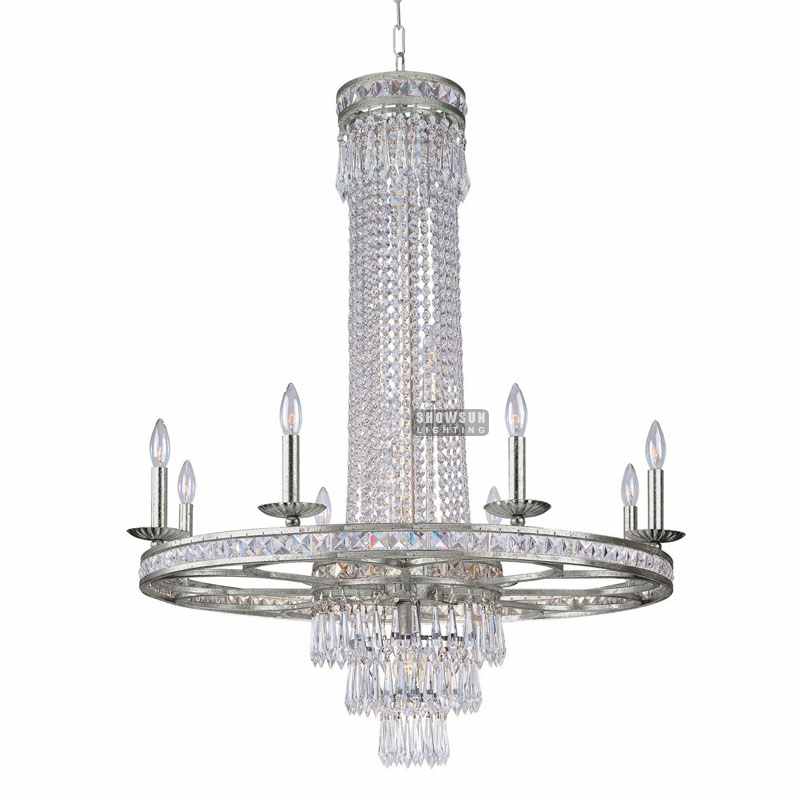 Height 106 CM Empire Chandelier Crystal Chandelier Lighting For Living Room