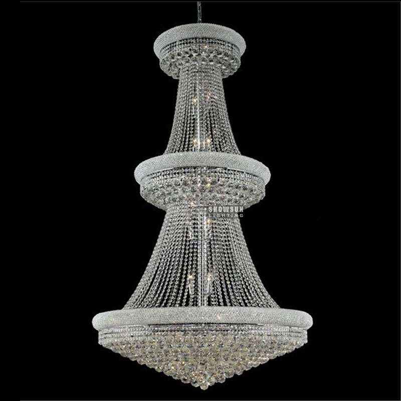   42 Inch Empire Chandelier Crystal Chandelier Lighting For Lobby