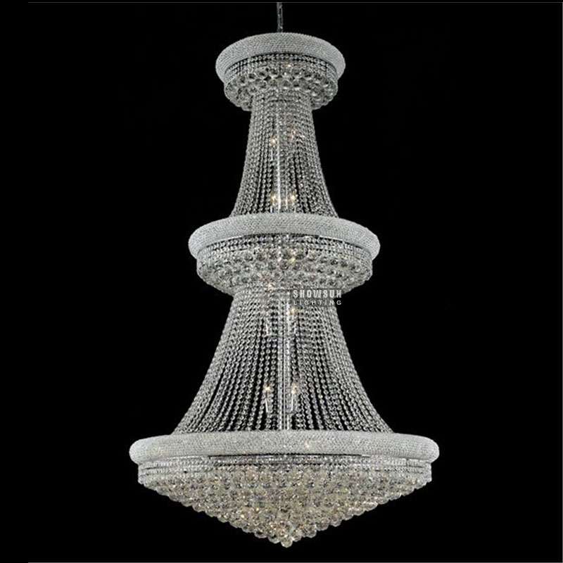  42 Inch Empire Chandelier Crystal Chandelier Lighting For Lobby