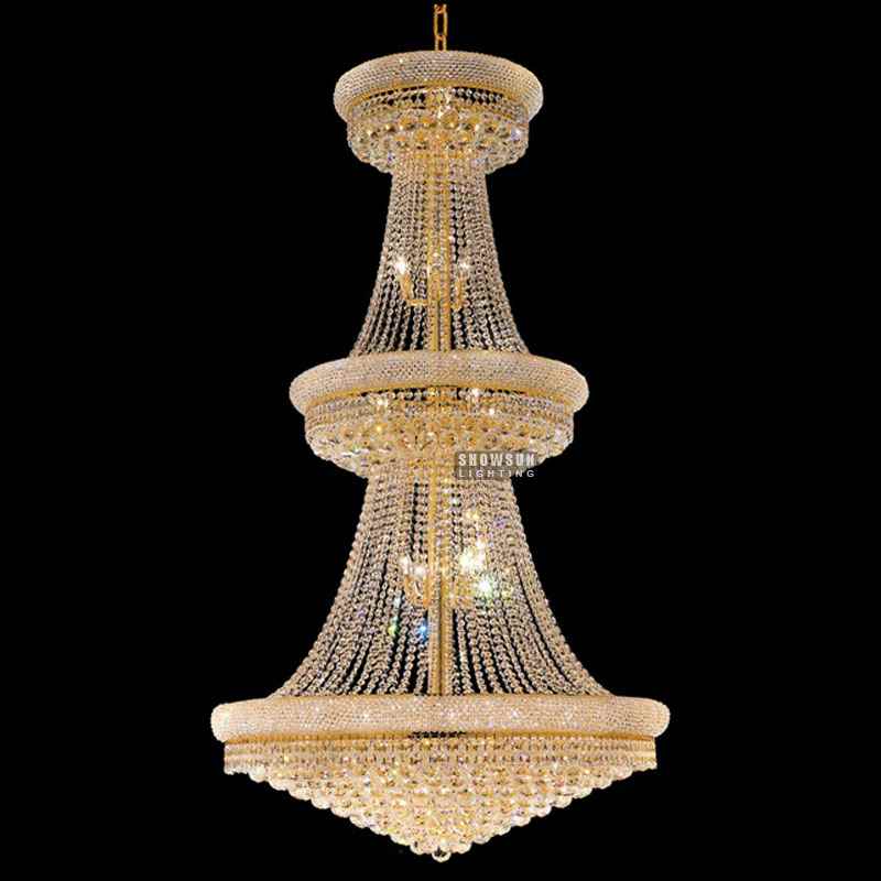 42 Inch Empire Chandelier Crystal Chandelier Lighting For Lobby