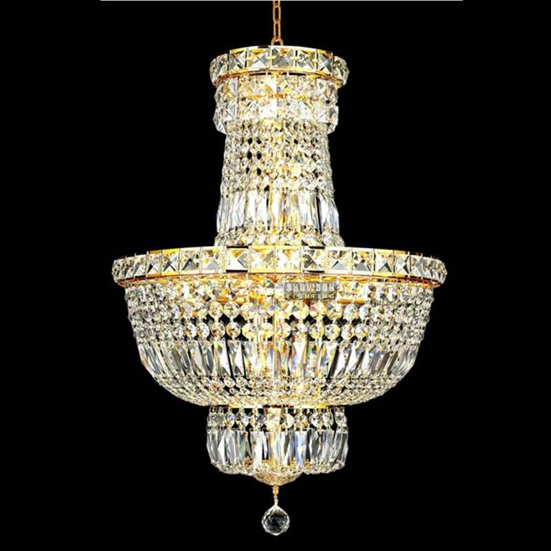 8 Lights Empire Chandelier Crystal Chandelier Lighting for Bedroom