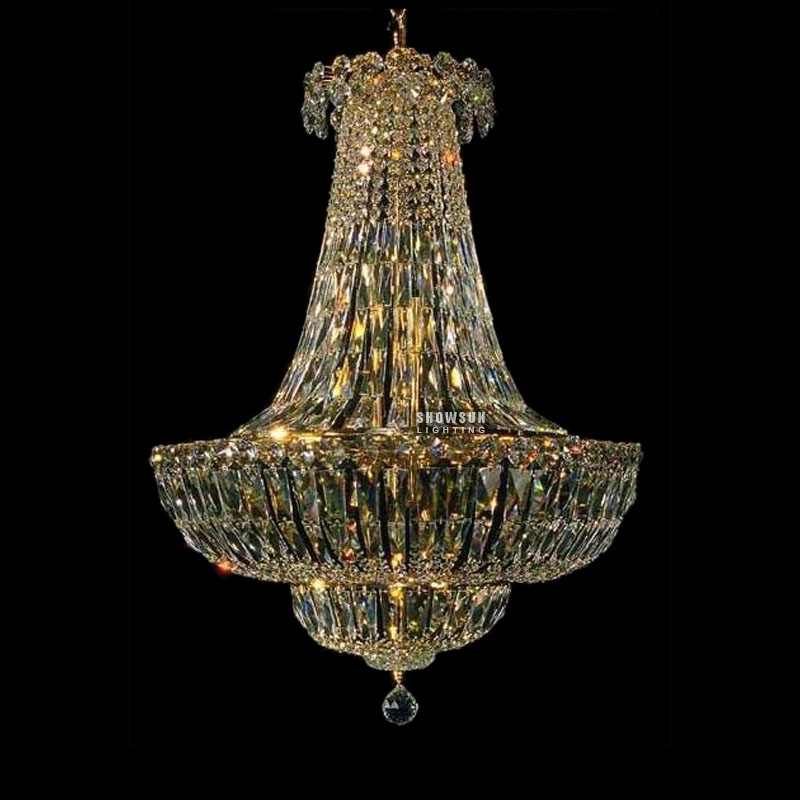 Height 75 CM Empire Chandelier Crystal Chandelier Lighting For Livingroom