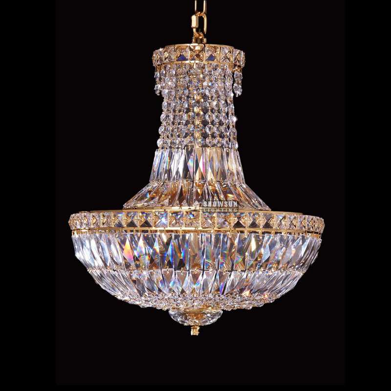 Height 45 CM Empire Chandelier Crystal Chandelier Lighting For Bedroom