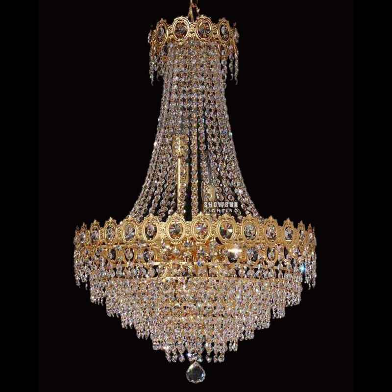 Height 75 CM Empire Chandelier Crystal Chandelier Lighting For Living Room