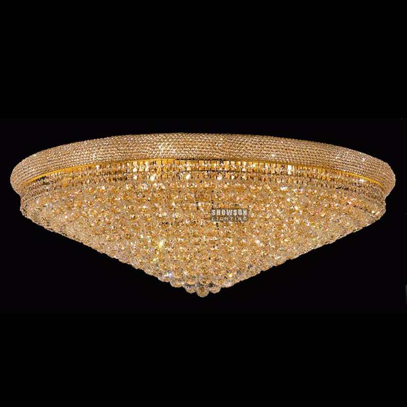 Width 120CM Empire Style Ceiling Light Crystal Flush Mounts 