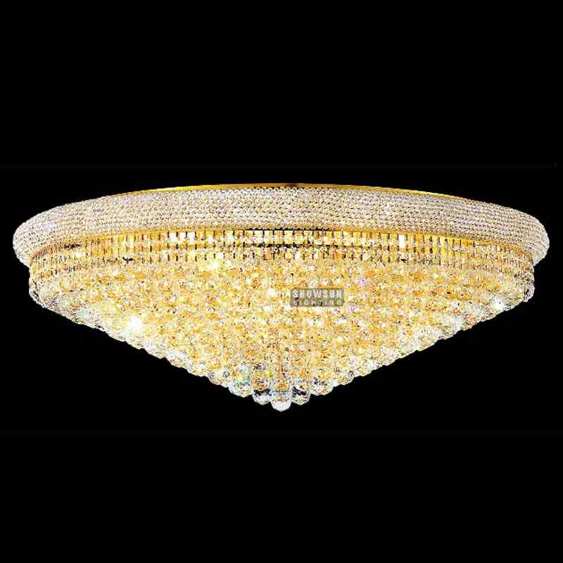 Width 106CM Empire Style Ceiling Light Crystal Flush Mounts 