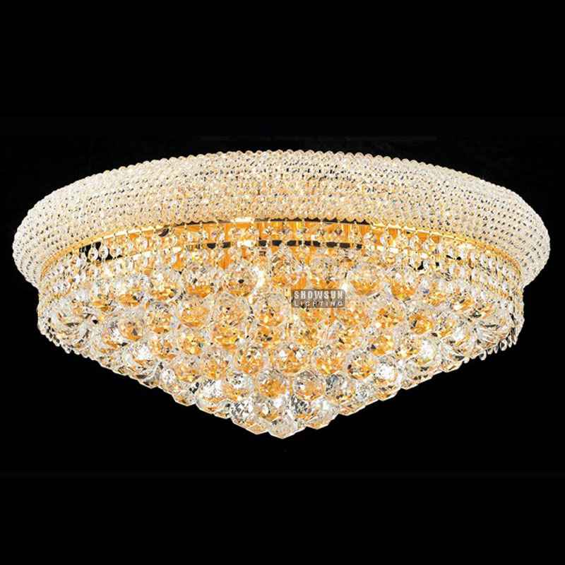 Width 60CM Empire Style Ceiling Light Crystal Flush Mounts 