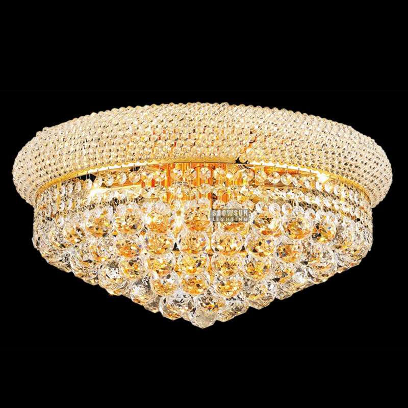 Width 50CM Empire Style Ceiling Light Crystal Flush Mounts 