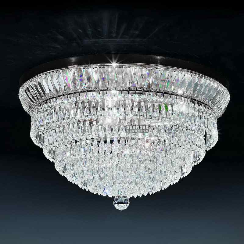Width 61CM Empire Style Ceiling Light Crystal Flush Mounts