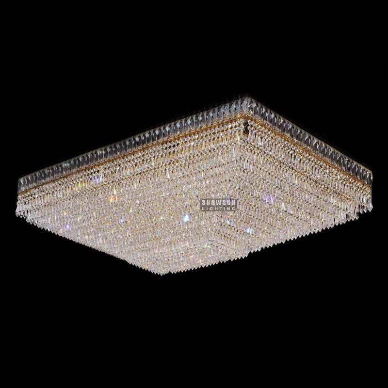 Width 78CM Empire Style Ceiling Light Crystal Flush Mounts