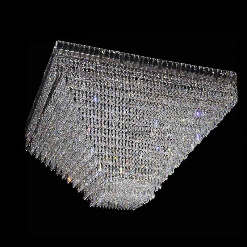 Width 119CM Empire Style Ceiling Light Crystal Flush Mounts