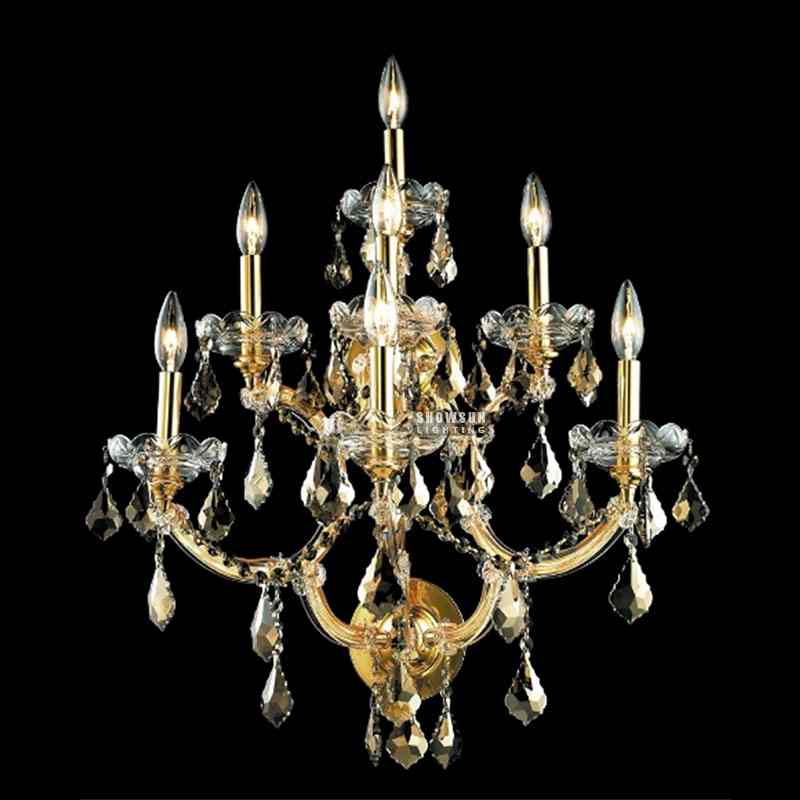 7 Lights Maria Theresa Wall Lamp K9 Crystal Wall Sconce