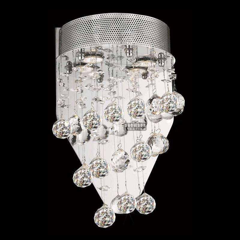 W30cm x H41cm Luxury Modern Wall Lamp Crystal Wall Sconce