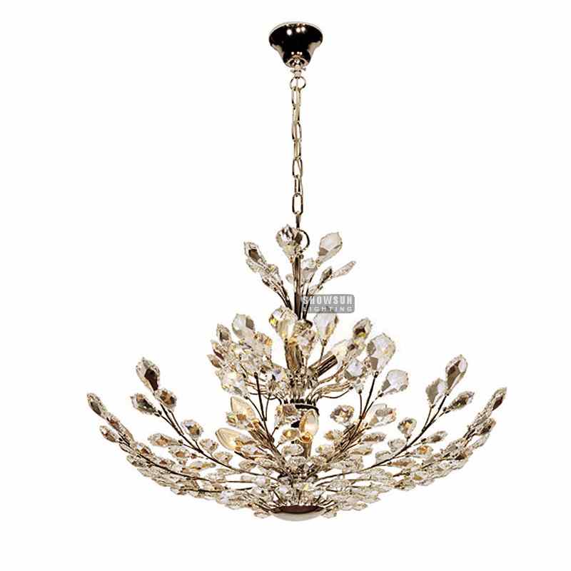 Height 58 CM Empire Chandelier Crystal Chandelier Lighting For Bedroom