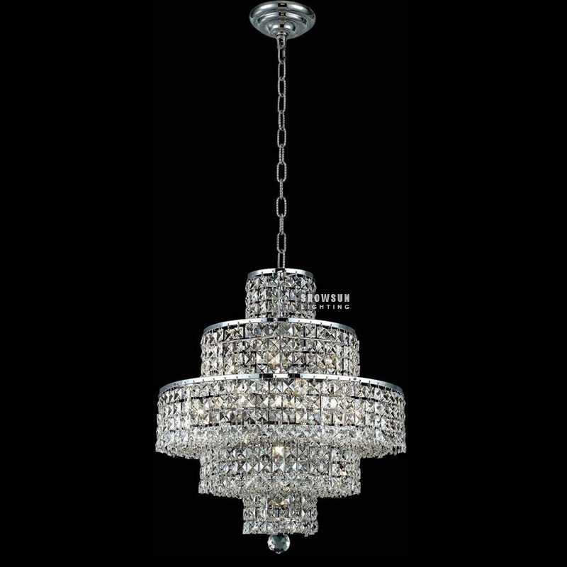 Height 53 CM Empire Chandelier Crystal Chandelier Lighting For Bedroom