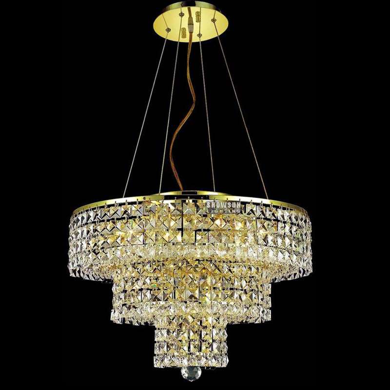 Height 41 CM Empire Chandelier Crystal Chandelier Lighting For Bedroom