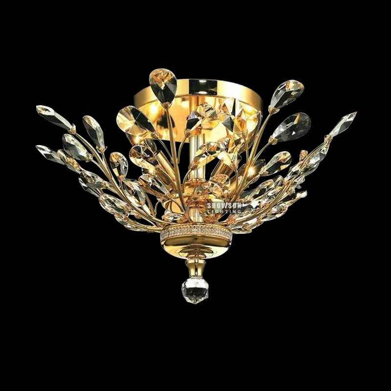 Luxury Width 50CM Empire Style Ceiling Light Crystal Flush Mounts